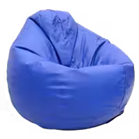 مبل شنی گرد ساده با رویه چرمی
