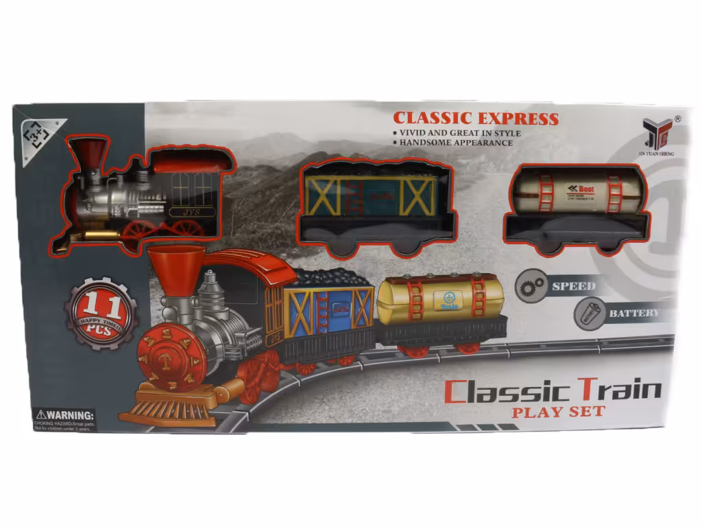 قطار کلاسیک معدن اسباب بازی (11 قطعه)