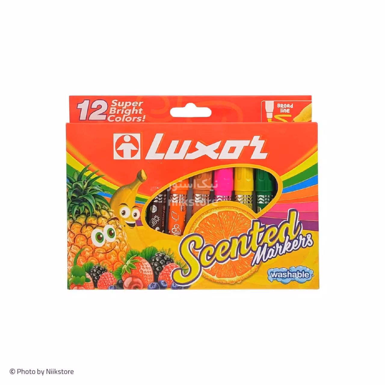 ماژیک نقاشی 12 رنگ عطری لاکسر