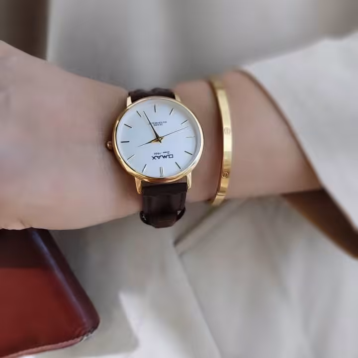 ساعت ست و تک بند چرم OMAX