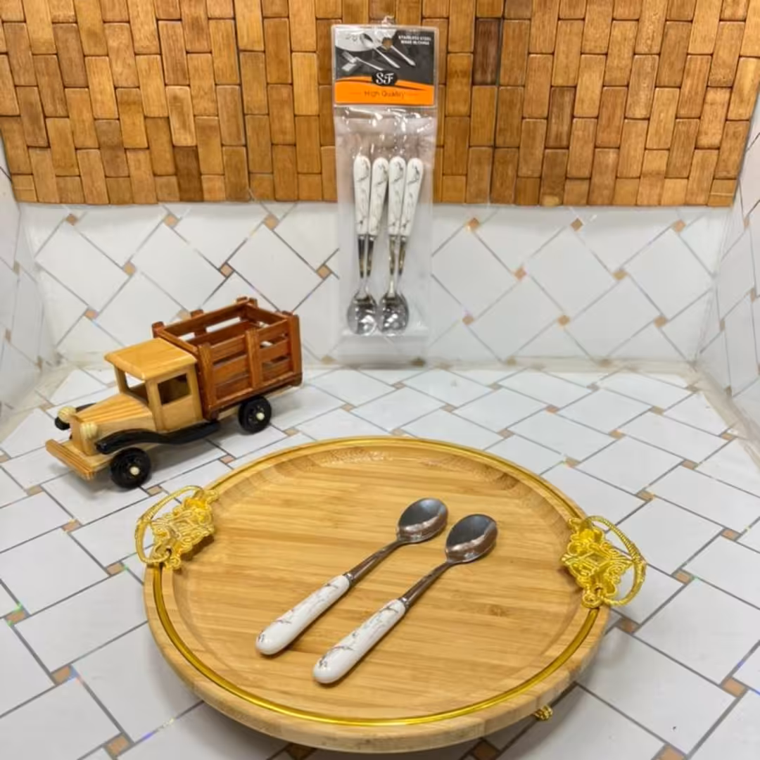 قاشق مربا ماربل سفید 