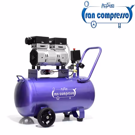 پمپ باد بدون روغن 40 لیتری سایلنت (موتور 800 وات)