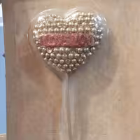 شمع قلب طلایی 