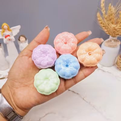 کوکتل پدیکور طرح گل پنبه 20 گرمی
