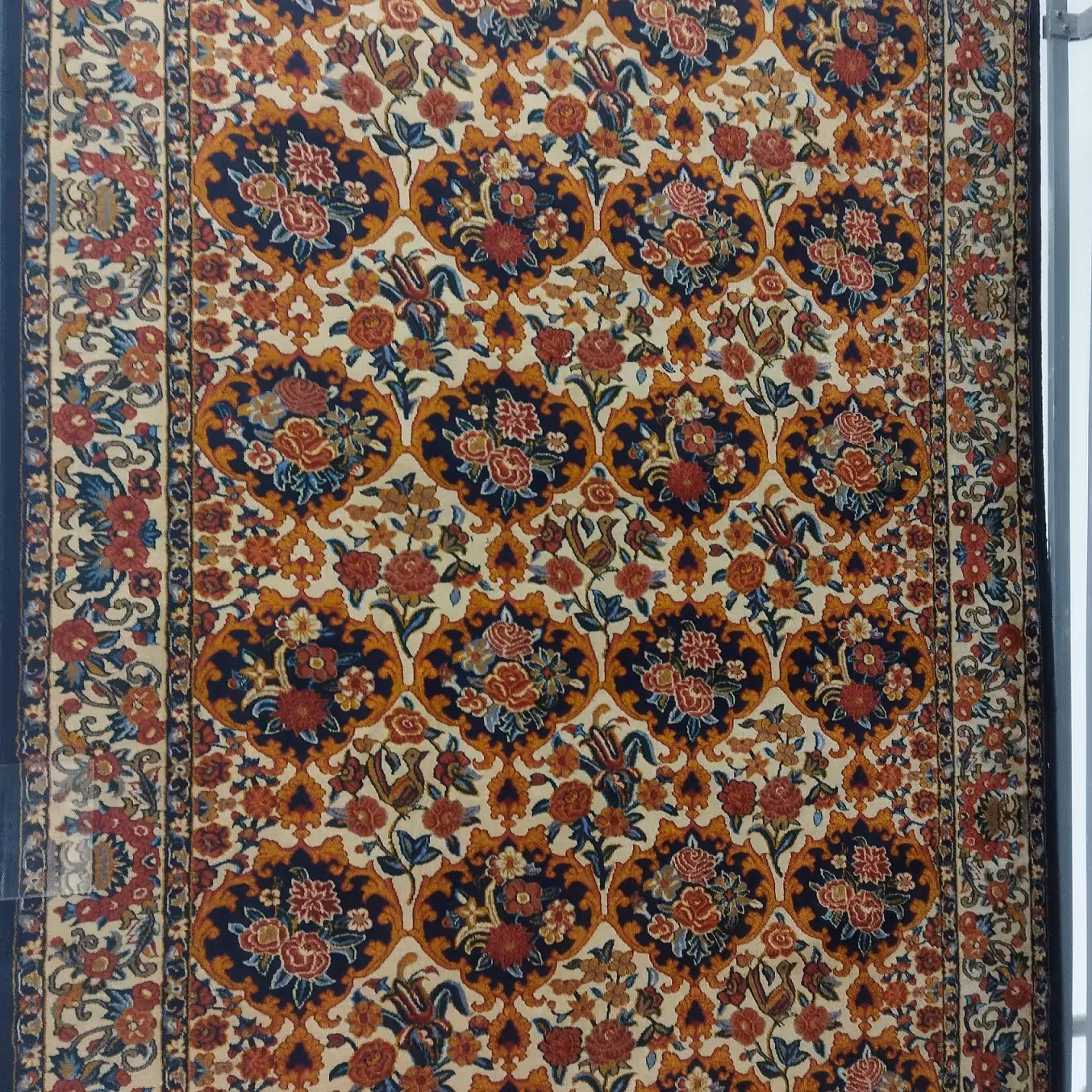 فرش پاتریس  فرش گلیم بختیاری 400شانه طرح کد  9973سایز 6متری