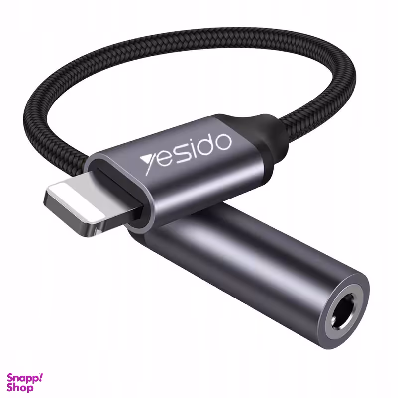 مبدل لایتنینگ به جک 3.5 میلی متری یسیدو مدل YAU21