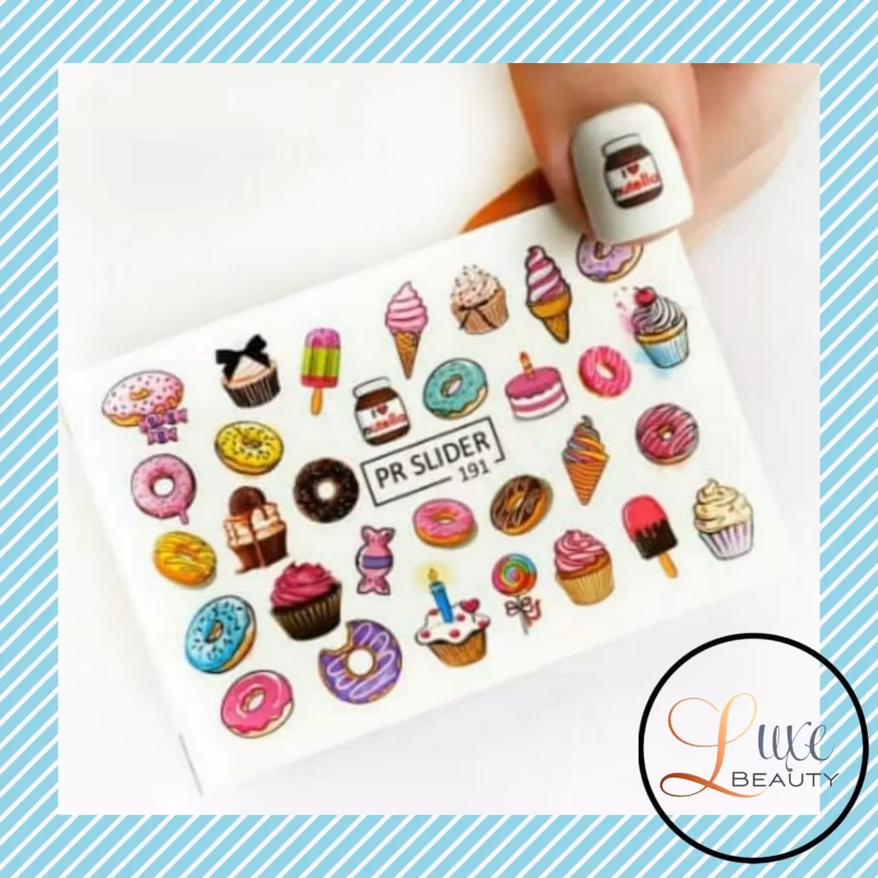 لنز ناخن دونات بستنی