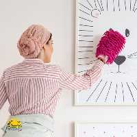 دستکش ماکارانی میکرو فایبر ، بدون کوچکترین پرز  ، ب راحتی نظافا  انجام بده