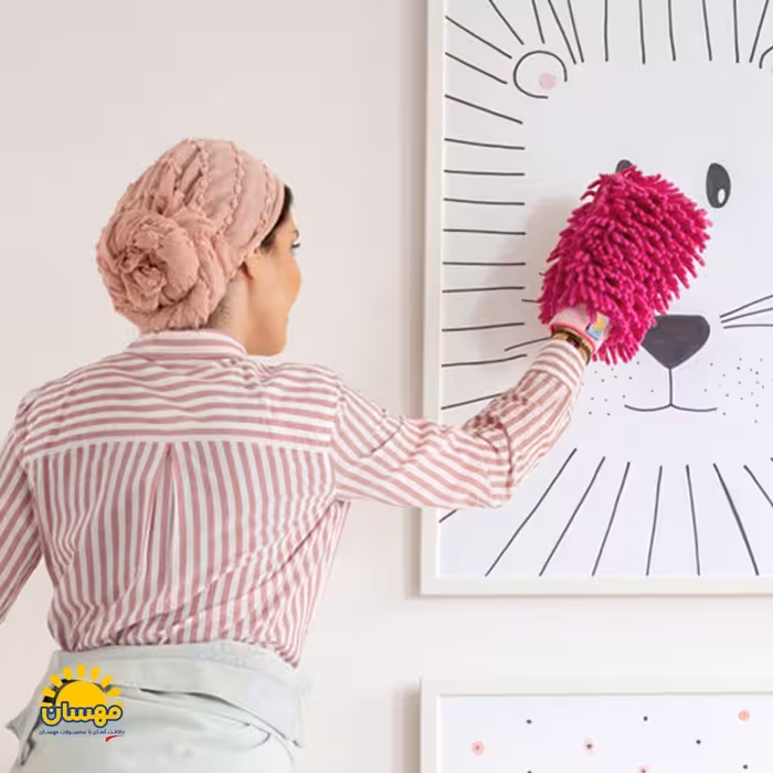 دستکش ماکارانی میکرو فایبر ، بدون کوچکترین پرز  ، ب راحتی نظافا  انجام بده