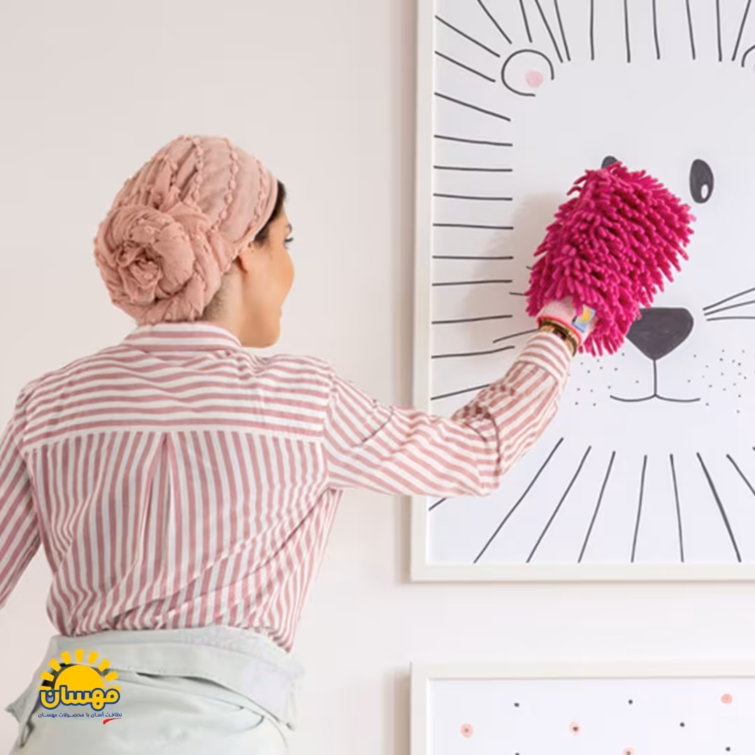 دستکش ماکارانی میکرو فایبر ، بدون کوچکترین پرز  ، ب راحتی نظافا  انجام بده