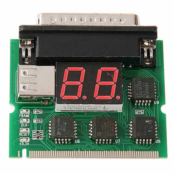 دیباگر و عیب یاب لپ تاپ 2 نمایشگر (mini PCI & LPT)