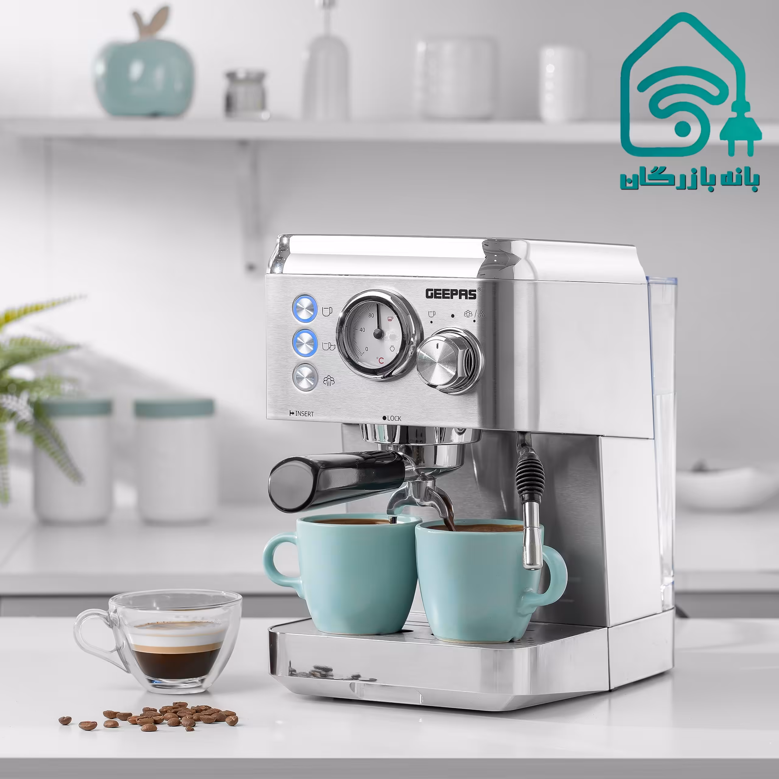 اسپرسوساز جیپاس مدل GCM1523SS