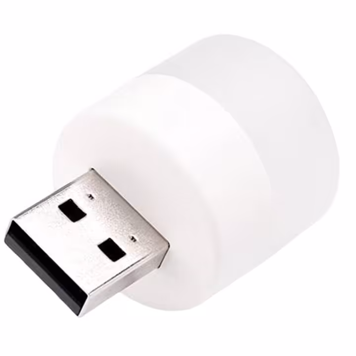 لامپ LED سر USB جوابدهی بروی آداپتور شارژر، اسپیکر، و اتصال به گوشی با OTG