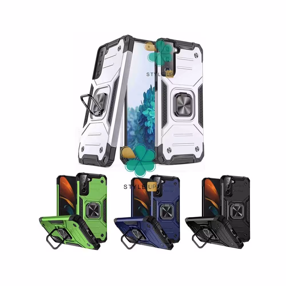 قاب ضد ضربه رینگ دار گوشی سامسونگ Galaxy S21 FE 5G طرح مگاترون