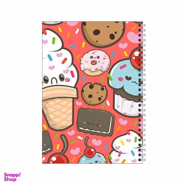 دفتر مشق 50 برگ بامبیلیپ طرح پترن خوشمزه جات کد 3201304