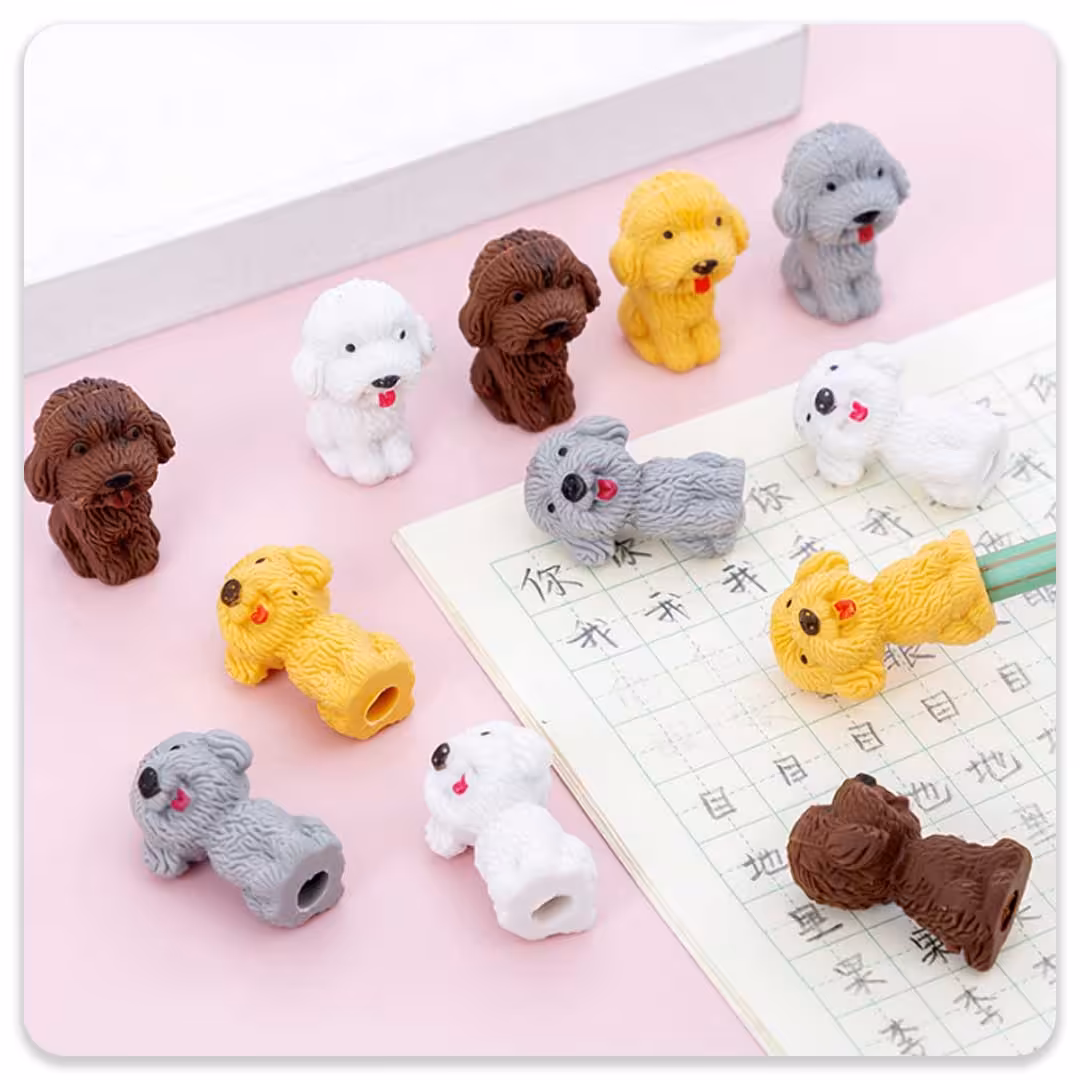 سر مدادی و پاکن سگ پلاستیکی