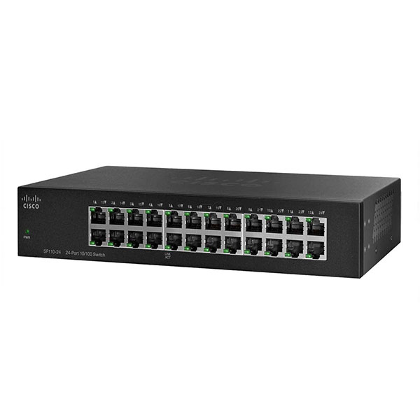 سوئیچ شبکه 24 پورت سیسکو مدل SF110-24 - فروشگاه اینترنتی طیف سنتر