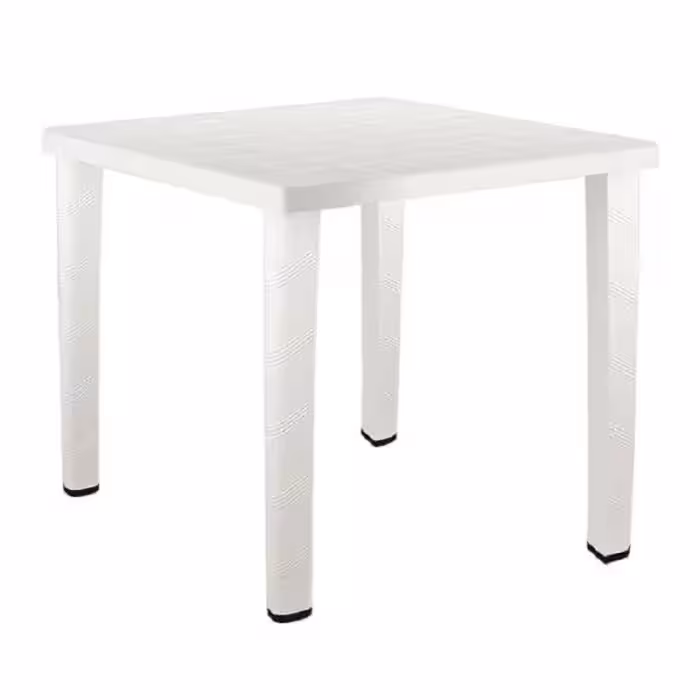 میز پلاستیکی مربع 4نفره(رنگ سفید)
