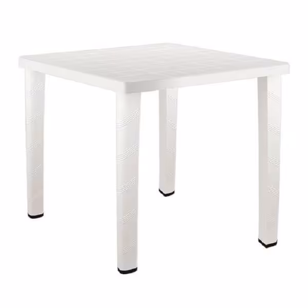 میز پلاستیکی مربع 4نفره(رنگ سفید)