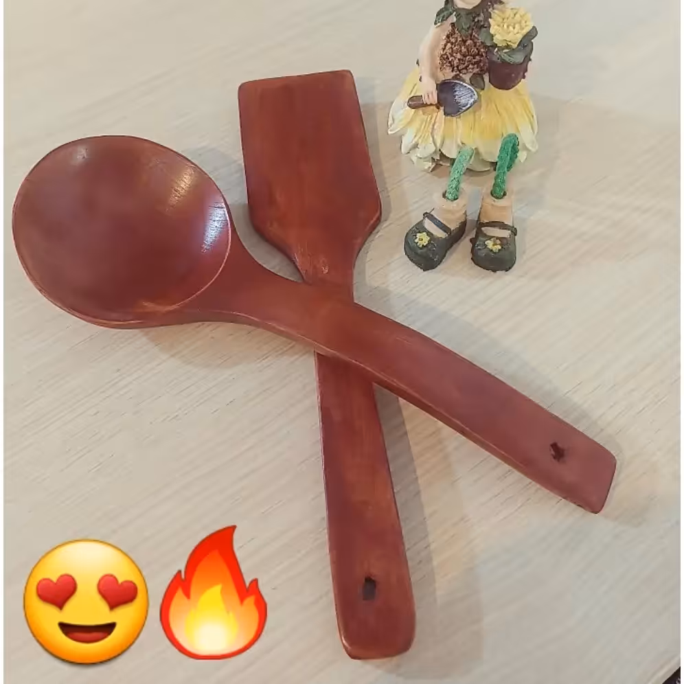 ست کفگیر و ملاقه چوبی