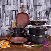 سرویس قابلمه پویان 12پارچه سووینگ مدل  Eviz مشکی