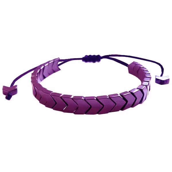 دستبند حدید فلش بنفش