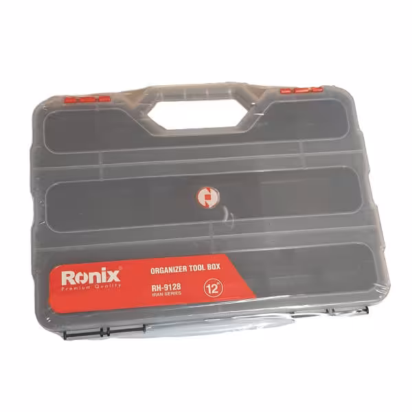 جعبه ابزار پلاستیکی اورگانایزر 12 اینچ ساخت ایران رونیکس مدل RH-9128