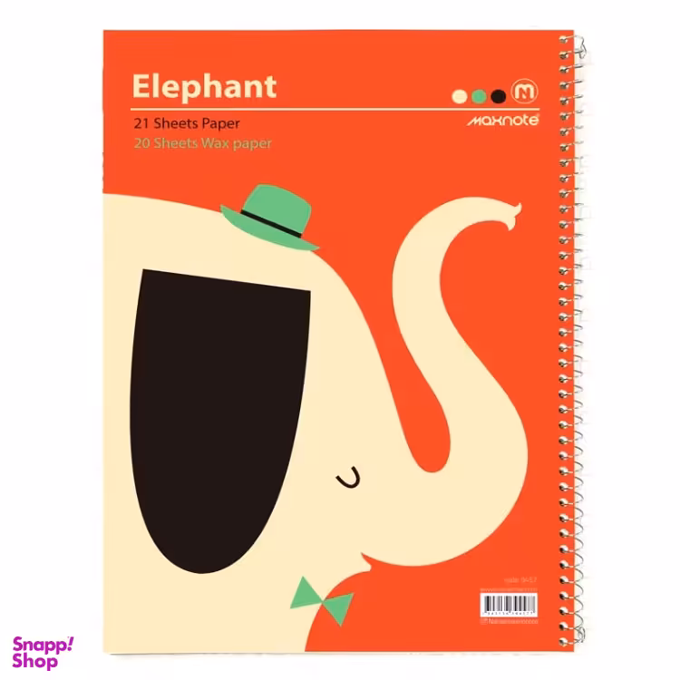 دفتر نقاشی سیمی 20 برگ مکث نوت مدل فیلی کد 1_9457