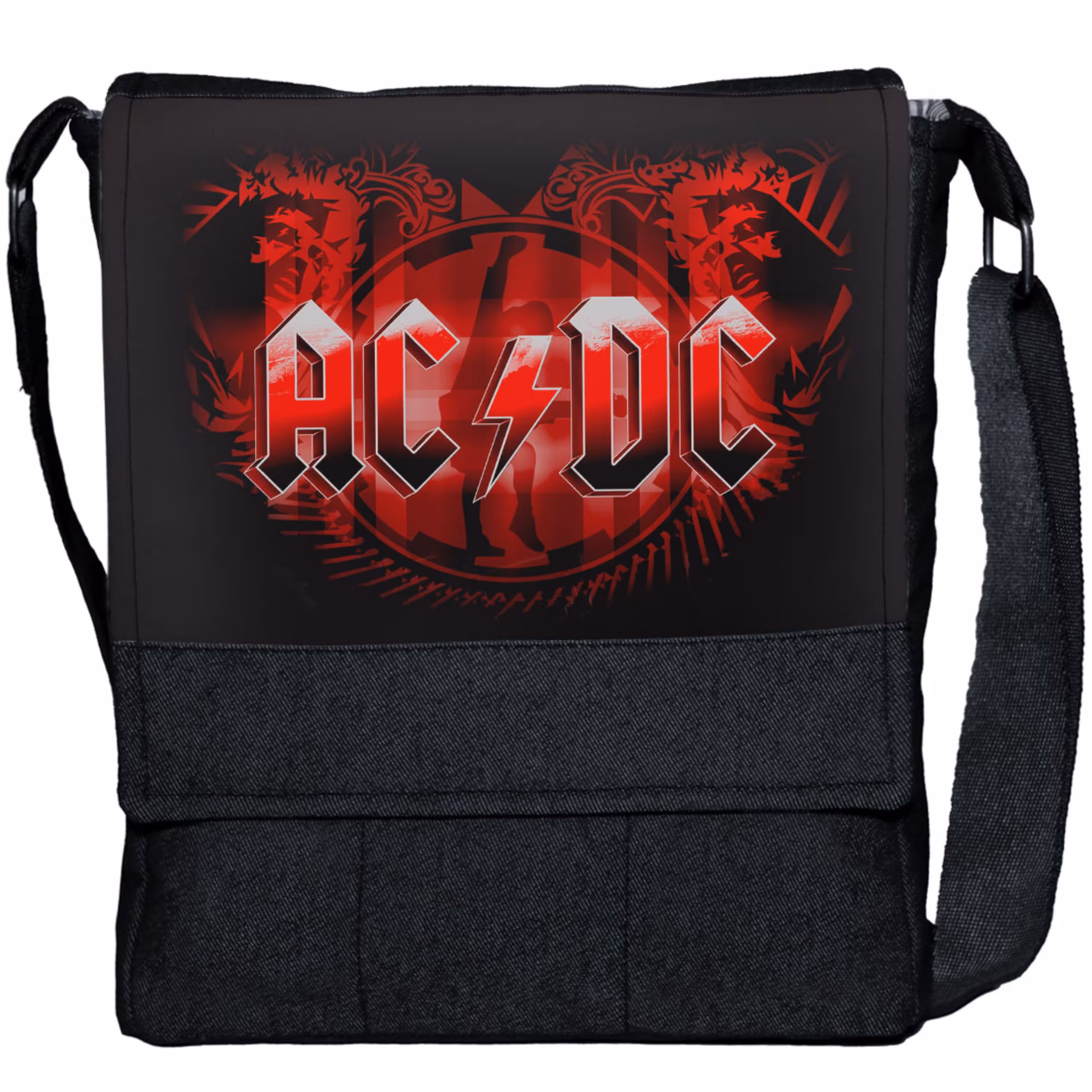 کیف دوشی چی چاپ طرح گروه راک ای سی دی سی ACDC
