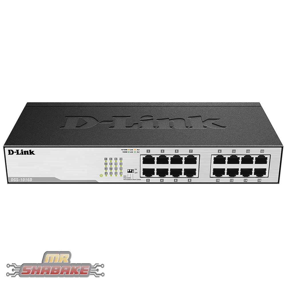 بررسی مشخصات، قیمت و خرید سوئیچ دی لینک DGS-1016D | مسترشبکه