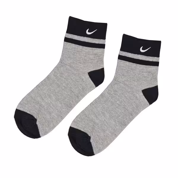 جوراب نیم ساق اسپرت نایک مدل BG طوسی