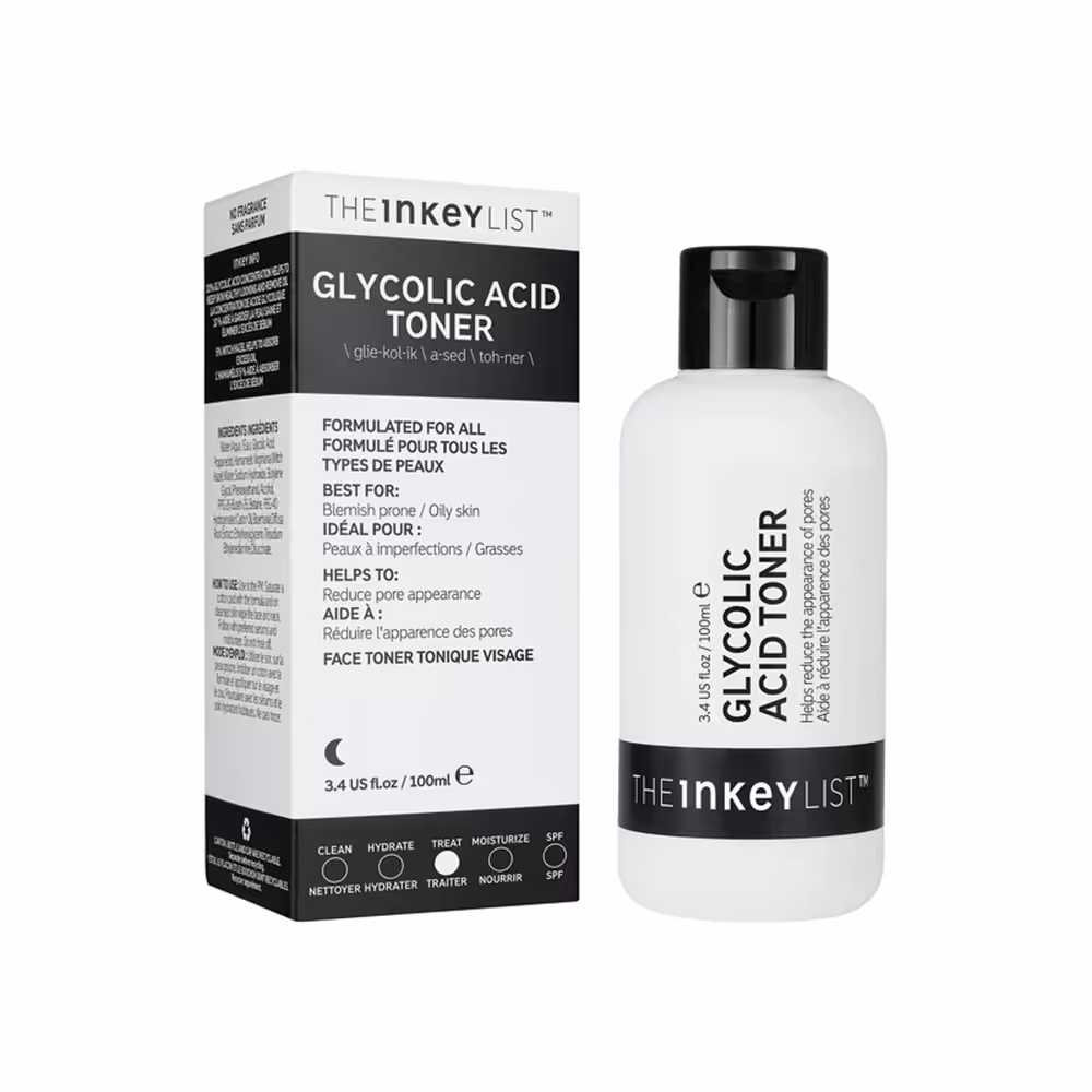 تونر لایه بردار روشن کننده گلیکولیک اسید اینکی لیست The INKEY List Glycolic Acid Toner