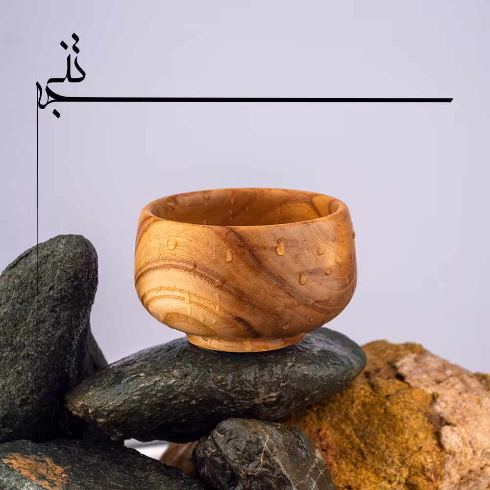 کاسه چوبی خراطی. بسته دو عددی