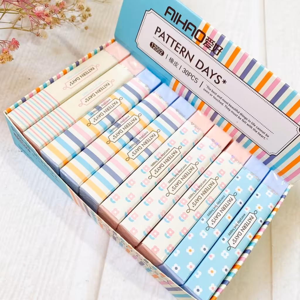 لوازم تحریر فانتزی پاکن شکوفه و گل بلند 