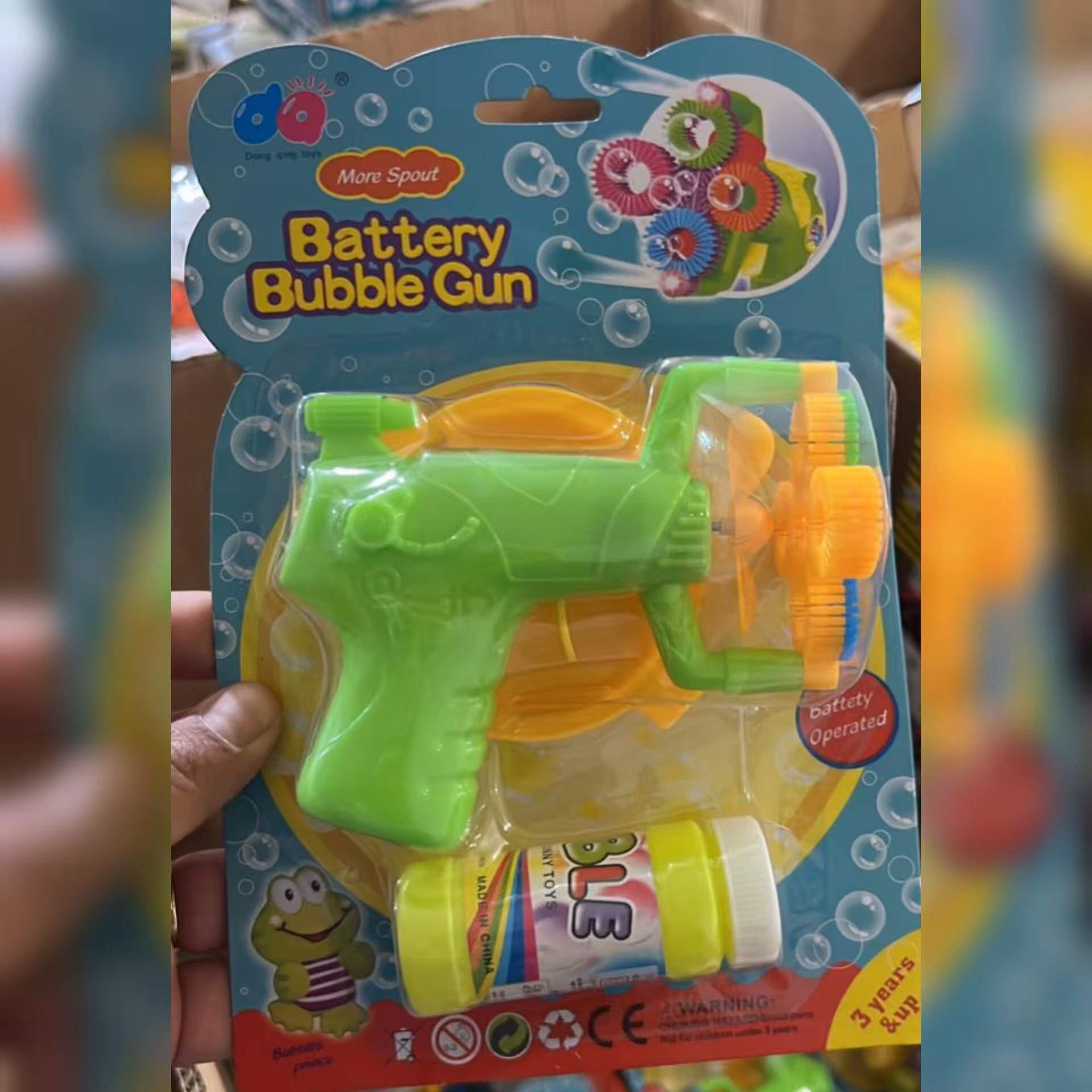 تفنگ حبابساز باتری خور پرتاب بسیار خوب حباب ساز تفنگی