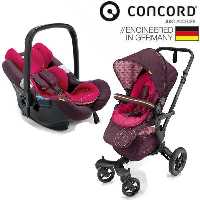 ست كالسكه و كرير سرخابی بنفش کنکورد Cocnord Rose Pink Neo and Air Safe Travel System CONAA0976