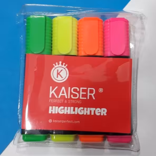 ماژیک هایلایتر کایزر بسته 4عددی