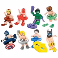 ساختنی آدمک فله مدل Summer Heroes بسته هشت عددی