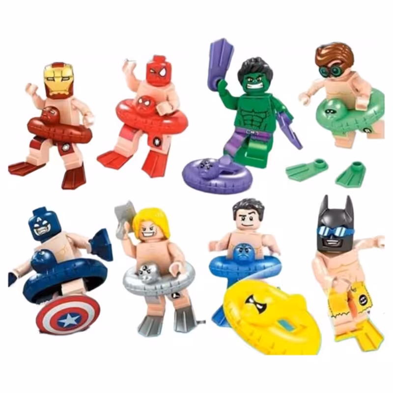 ساختنی آدمک فله مدل Summer Heroes بسته هشت عددی