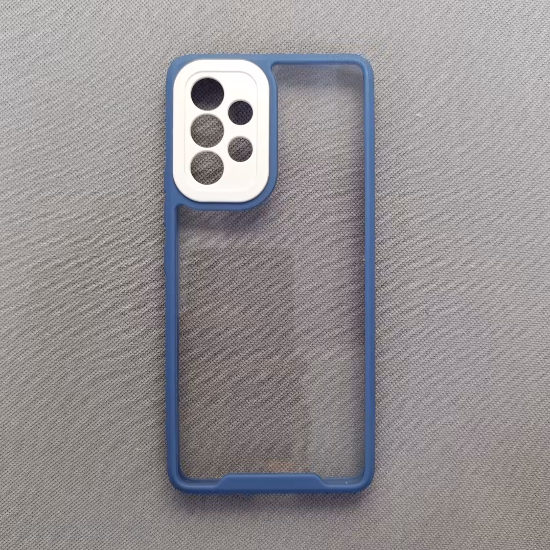 گارد - قاب - کاور شفاف دور سرمه ای مناسب برای سامسونگ آ 53 - Galaxy A53 - a53 - A 53 - a 53