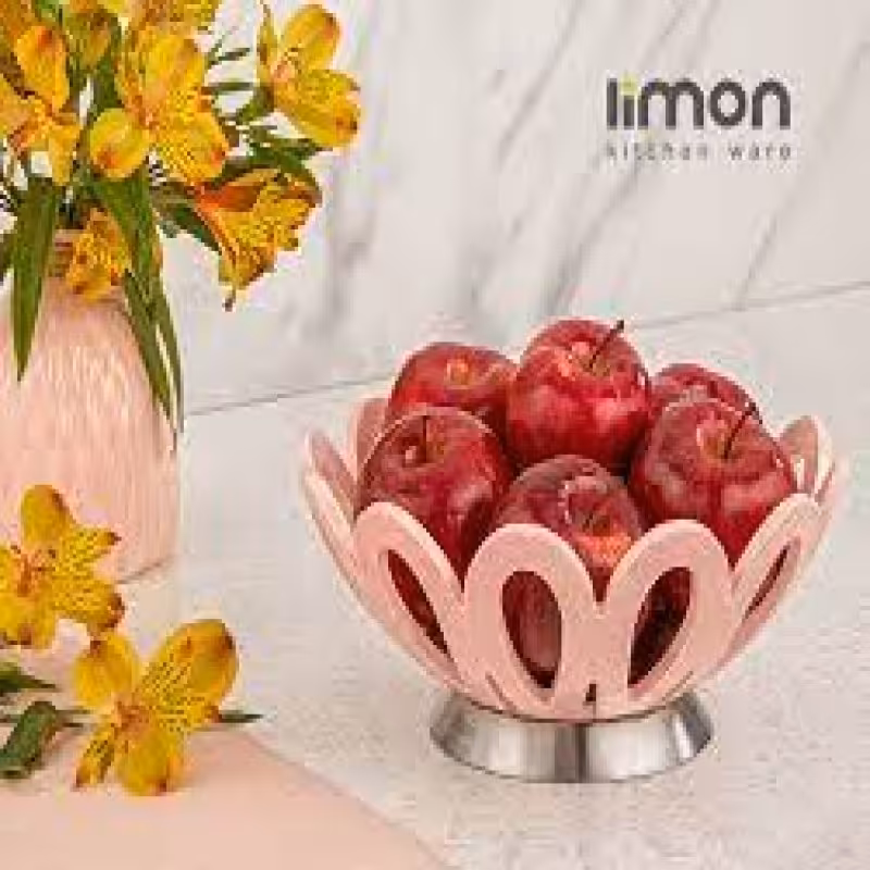 سبد میوه پایه متوسط استیل لیمون (الوان)،ناموجود