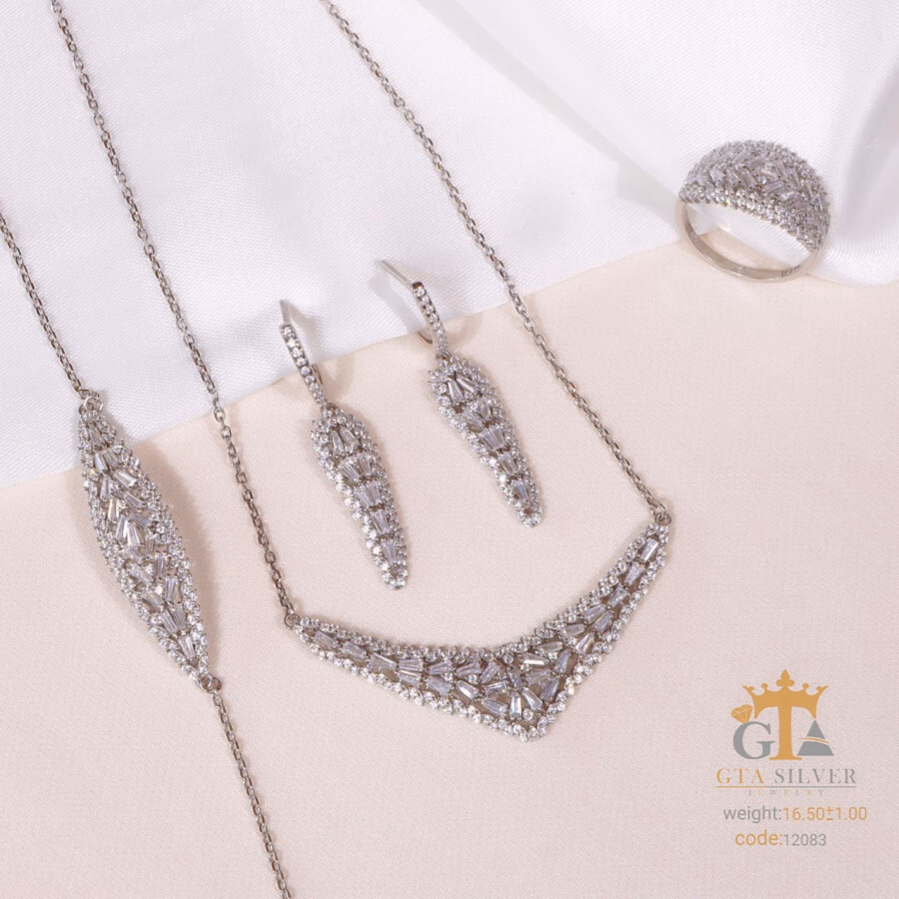 سرویس نقره میکرو زنجیری کد 12083-17.5