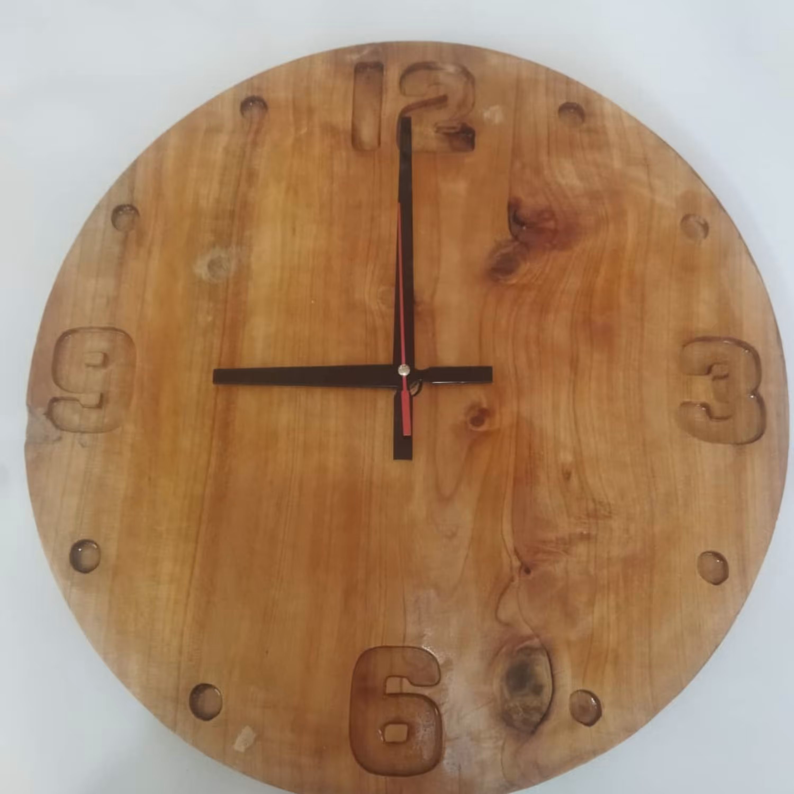 ساعت دیواری چوبی 40سانتی 