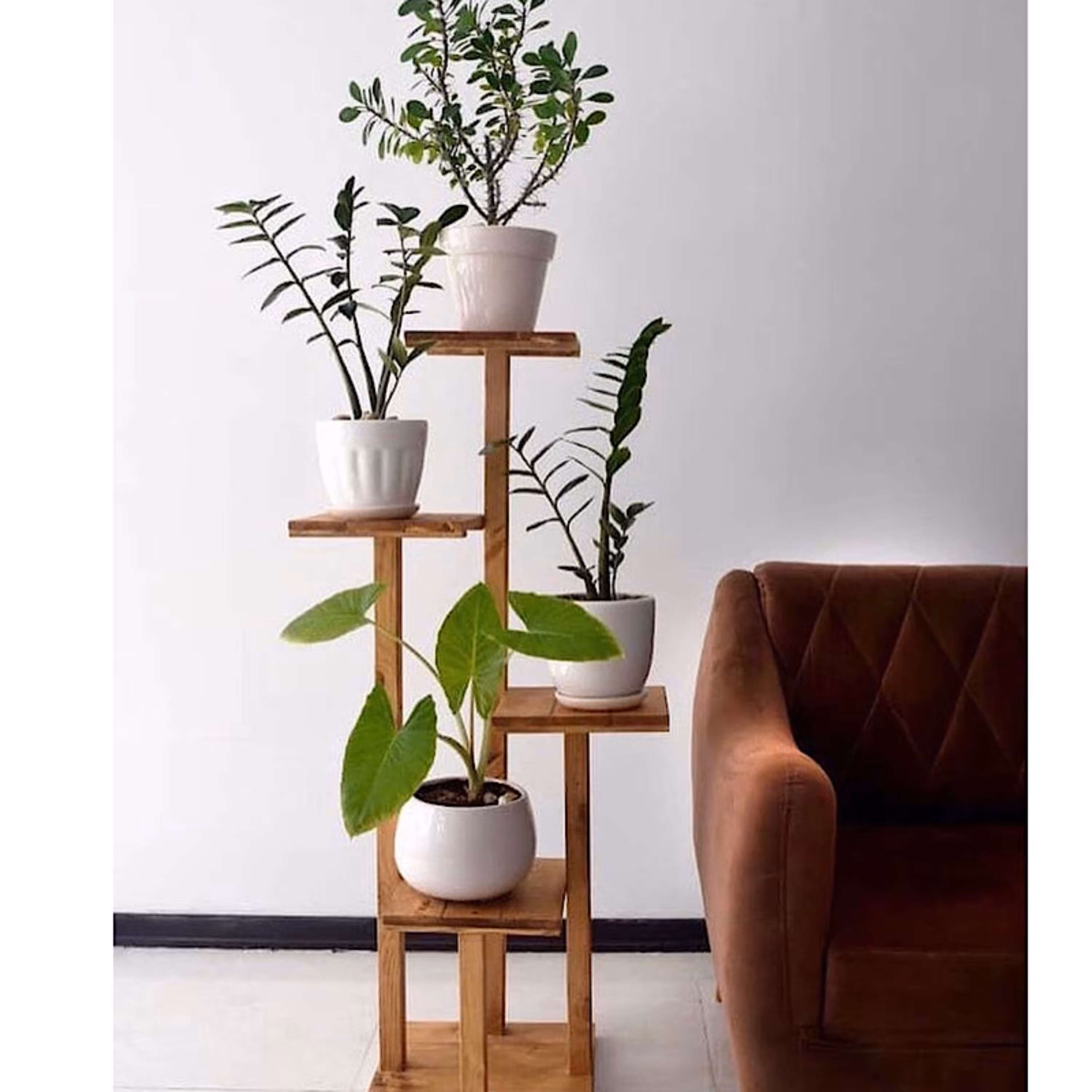 استند گلدان روستیک دکور مدل i8