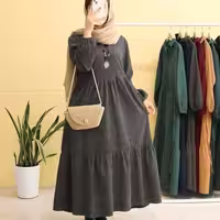 پیراهن روزمره زنانه مخمل مدل پیراهن بلند. تانیا