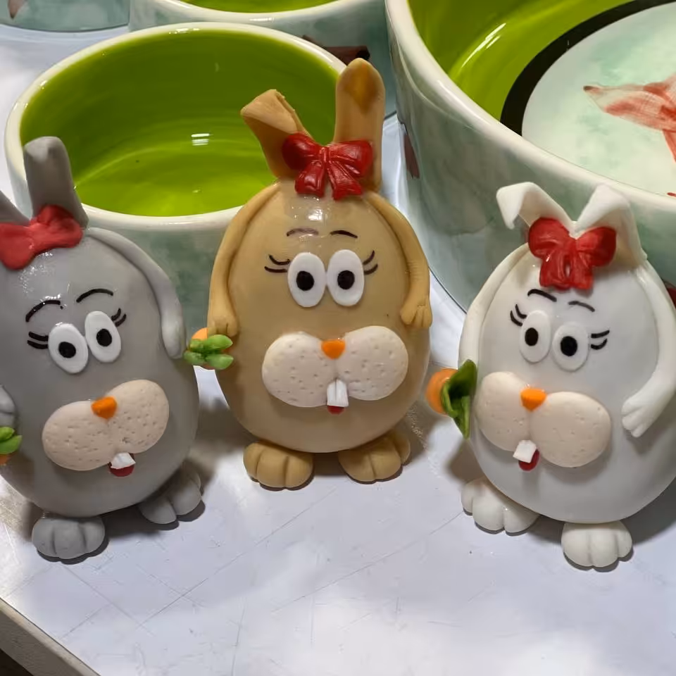 خرگوش تخم مرغی خمیری یک عدد