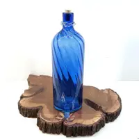 بطری آبی آب خورشیدی دستسازرنگ ثابت سولار واتر هنر شیشه گری صنایع دستی قزوین 