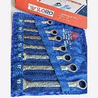 مجموعه آچار 7 عددی یکسر تخت یکسر جغجغه ای72 دنده  لرد مدل 50BV30 ساخته شده از آلیاژ سخت کروم وانادیوم  ارسال رایگان