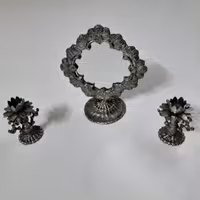 آینه و شمعدون نقلی تزئیتی