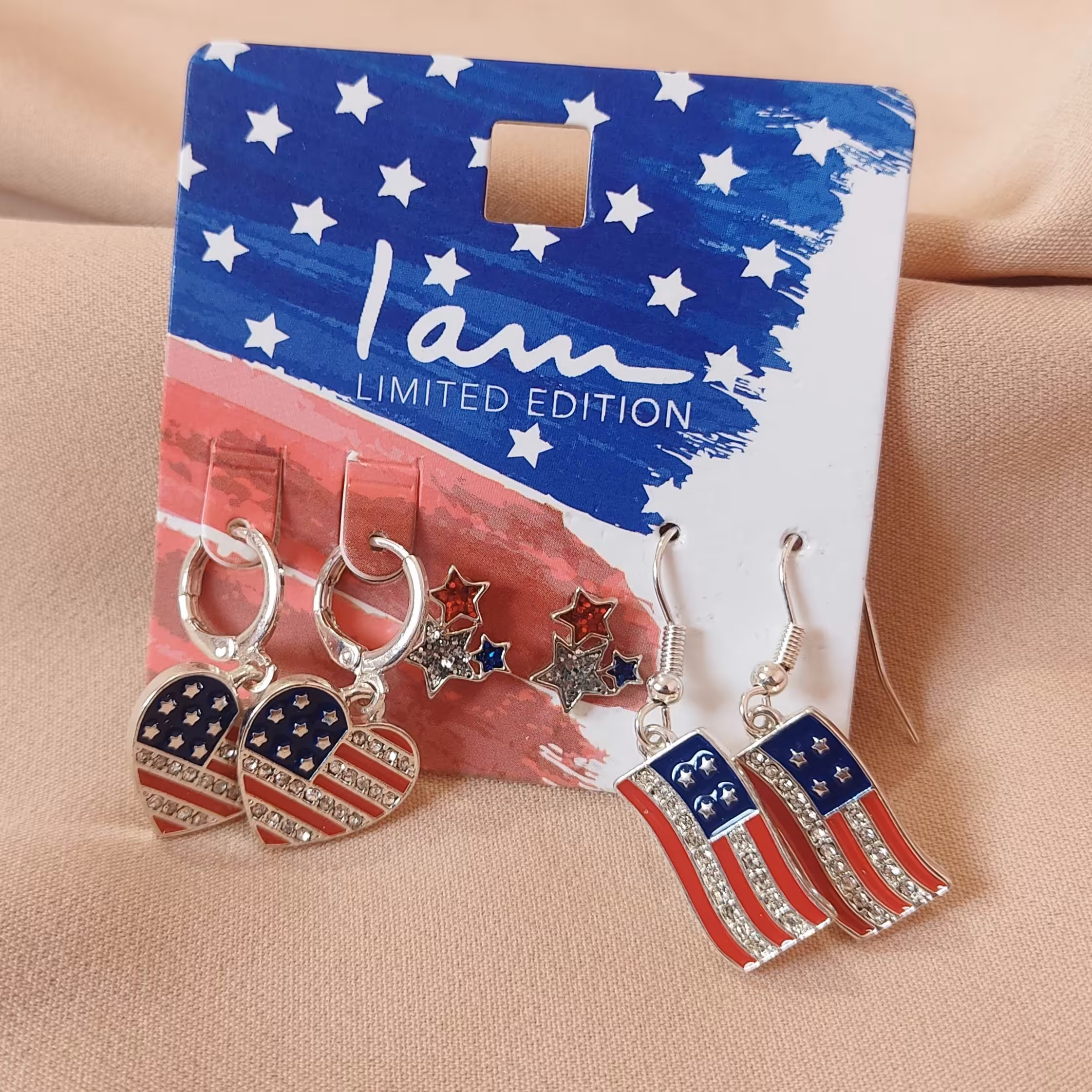 پک سه تایی گوشواره مدل پرچم 